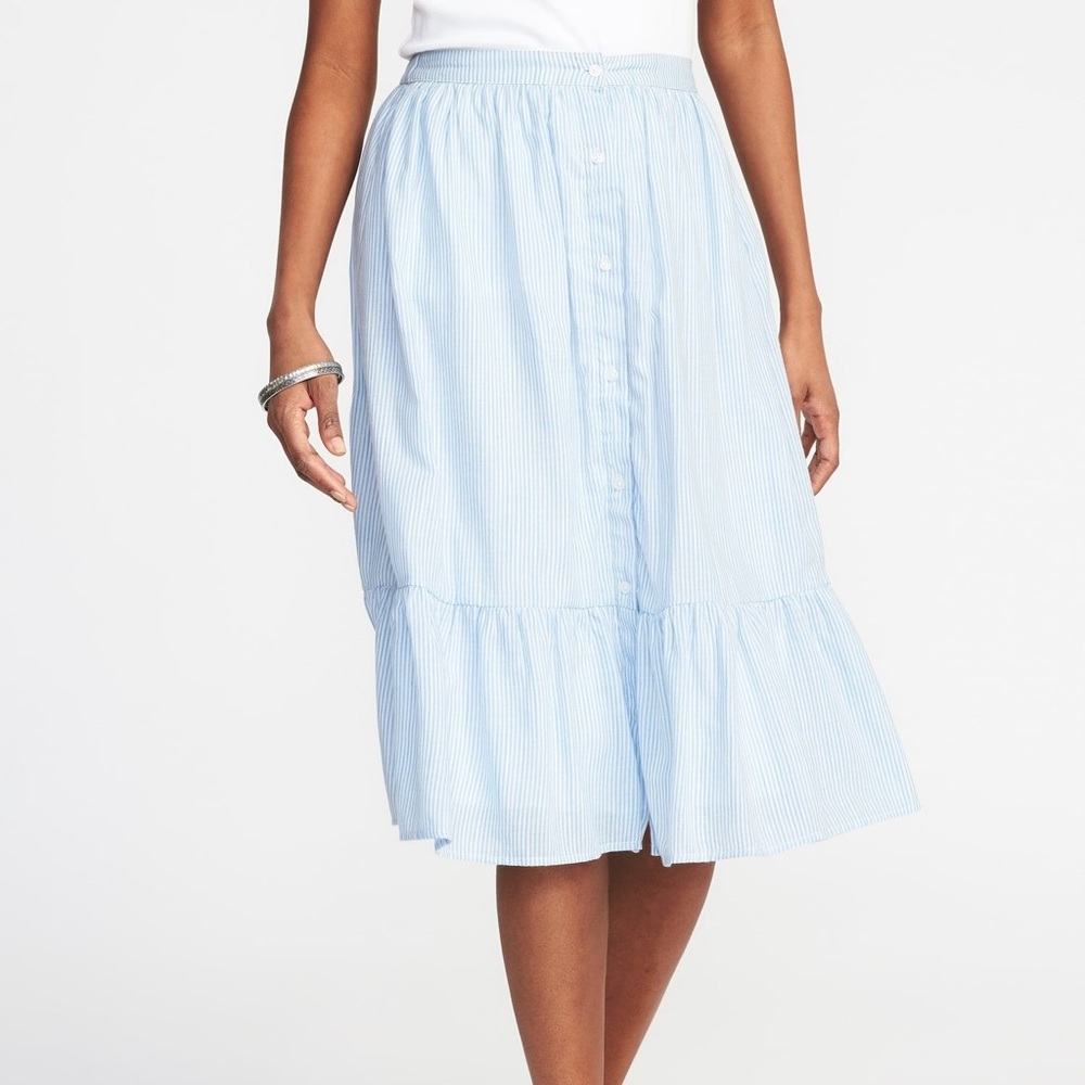 Old Navy Button-Front Midi Skirt
